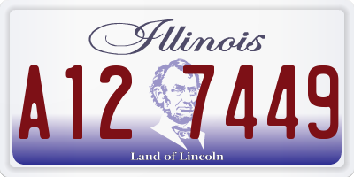 IL license plate A127449