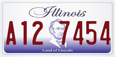 IL license plate A127454