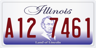IL license plate A127461