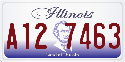 IL license plate A127463