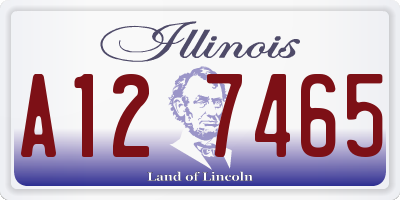 IL license plate A127465