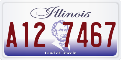 IL license plate A127467