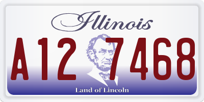 IL license plate A127468