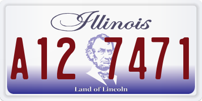 IL license plate A127471