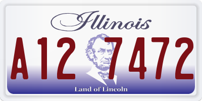 IL license plate A127472