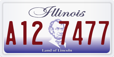 IL license plate A127477