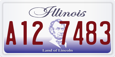 IL license plate A127483