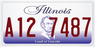 IL license plate A127487