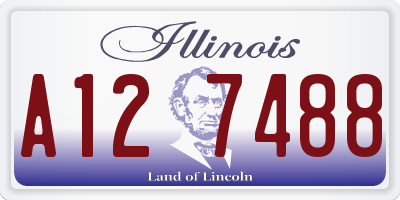 IL license plate A127488