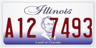 IL license plate A127493