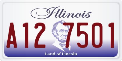 IL license plate A127501