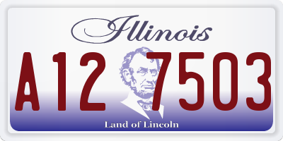 IL license plate A127503