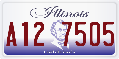 IL license plate A127505