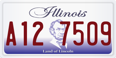 IL license plate A127509
