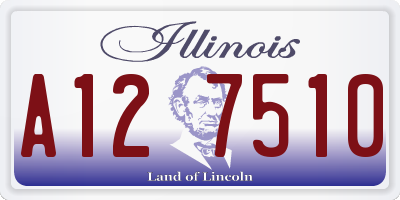 IL license plate A127510