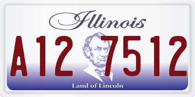 IL license plate A127512