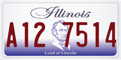 IL license plate A127514