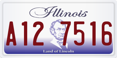 IL license plate A127516