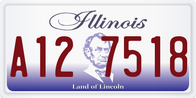 IL license plate A127518