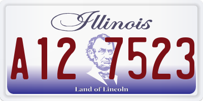 IL license plate A127523