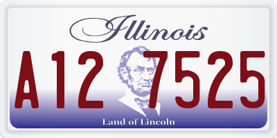 IL license plate A127525