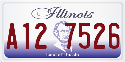 IL license plate A127526