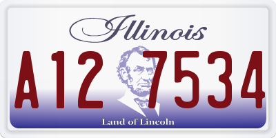IL license plate A127534