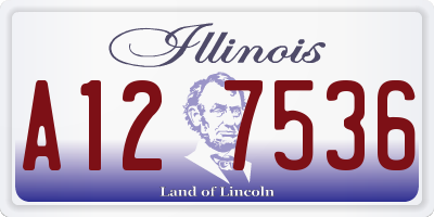 IL license plate A127536