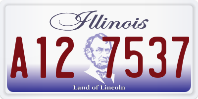 IL license plate A127537
