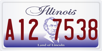 IL license plate A127538
