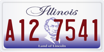 IL license plate A127541