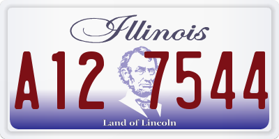IL license plate A127544