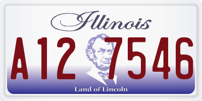 IL license plate A127546