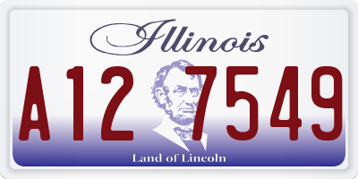 IL license plate A127549