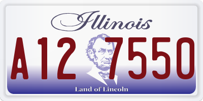 IL license plate A127550