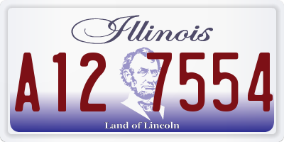 IL license plate A127554