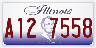 IL license plate A127558