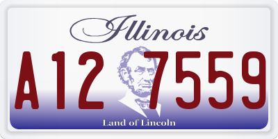 IL license plate A127559