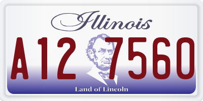 IL license plate A127560