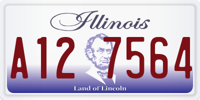 IL license plate A127564