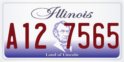IL license plate A127565