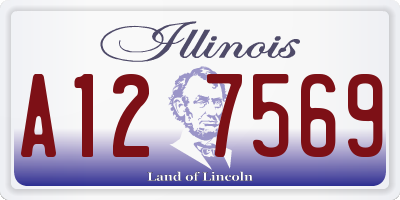 IL license plate A127569