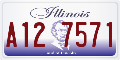 IL license plate A127571