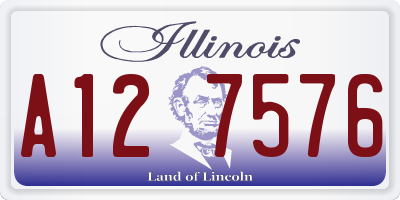 IL license plate A127576