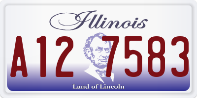 IL license plate A127583