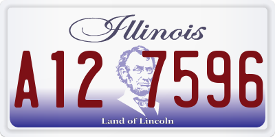 IL license plate A127596
