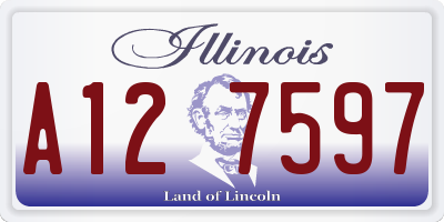 IL license plate A127597