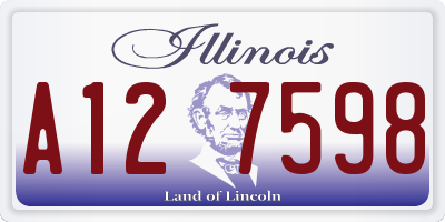 IL license plate A127598