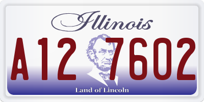 IL license plate A127602