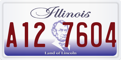 IL license plate A127604